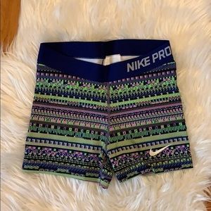 Nike dri fit spandex shorts
